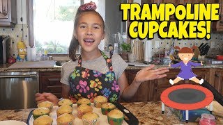 TRAMPOLINE CUPCAKES Baking with Jillian [upl. by Tara395]