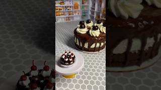 Mini Brands Create Cherry Chocolate Cake 🍒🍫 minibrands minibrandscreate masterchef miniatures [upl. by Aryam]