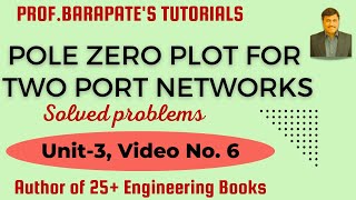 Pole Zero plot for twoport networks SOLVED PROBLEMS [upl. by Notwal]