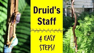 Make Your Own Druids Staff in 4 Easy Steps  Magical Tools [upl. by Eelnyl]