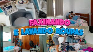 FAXINANDO E LAVANDO ROUPAS NO TANQUINHOMUITA ROUPA SUJA🤢 faxina roupasuja donadecasa limpeza [upl. by Stefan]