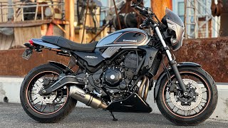 How To Do An Oil Change On A Kawasaki Z650RS Full Tutorial [upl. by Nyladnarb]