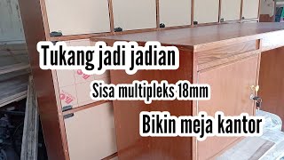 Tukang jadi jadian membuat meja kantor minimalis [upl. by Ehtyde]