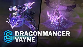 Dragonmancer Vayne Skin Spotlight  PreRelease  PBE Preview  League of Legends [upl. by Nnairek]