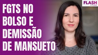 Saque do FGTS a saída indigesta de Mansueto e pagamento pelo Whatsapp [upl. by Edaj]