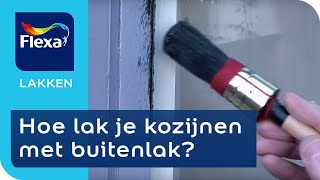 Kozijnen verven met buitenlak  Flexa verf [upl. by Arima]