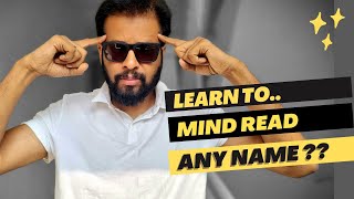 Mind Reading Any Name Without pen and paper   Mind reading magic tricks  Learn Magic Hindi [upl. by Elladine]