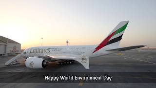 How to wash an A380 without water  World Environment Day  Emirates Airline [upl. by Lucian]