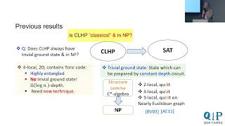 01181330HCCommuting Local Hamiltonian Problem on 2D beyond qubitsSandy Irani [upl. by Goodden]