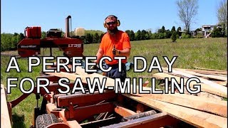 NEW METHOD OF QUARTER SAWING PAYS OFF REVERSE ROLL ON THE WOODMIZER [upl. by Larson]