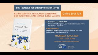 EPRS online Book Talk Has the EU become a regulatory superpower [upl. by Odraner270]