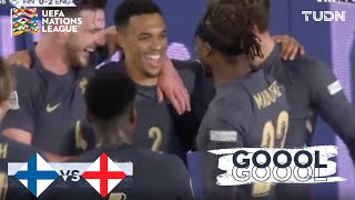 ¡Qué GOLAZO de AlexanderArnold  Finlandia 01 Inglaterra  UEFA Nations League 2024  TUDN [upl. by Erbua478]