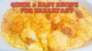 GAWIN MO ITO SA POTATO MOQUICK AND EASY RECIPE FOR BREAKFAST POTATO amp Cheese swak sa budget Mo [upl. by Ainoyek247]