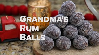 Grandmas Rum Balls Recipe [upl. by Eaton500]