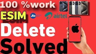 esim delete accidentally wapas kaise laye l esim deleted iphone how to recoverlesim deleted iphone [upl. by Lamee]