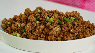 Easy And Tasty Minced Pork Recipe  How to Cook Minced Pork  Asian Minced Pork StirFry Recipe [upl. by Yt457]