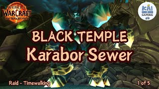 KARABOR SEWER  Black Temple  1  RAID  TIMEWALKING  WOW The War Within [upl. by Leihcim]