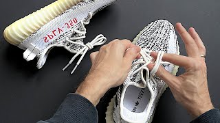 How To Lace YEEZY 350 Factory Knot Deadstock [upl. by Nanda]