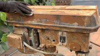 Restoration The Rusty Large Table Drill  Completely Restoring the Table Drill Electric Motor [upl. by Dina740]