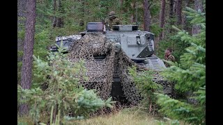 Estonian CV90 training in Denmark Estnisch Schützenpanzer CV90 [upl. by Merla]