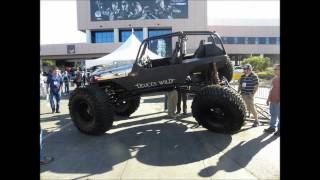 Jeep Wrangler with Rockwell axles and rear steering [upl. by Bowie]