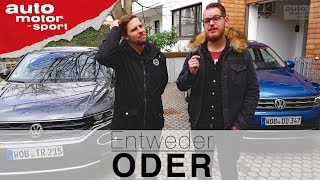 VW TRoc vs VW Tiguan Entweder ODER  VergleichReview auto motor und sport [upl. by Idac]