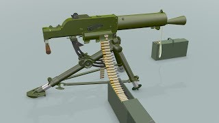 Schwarzlose machine gun 1912 [upl. by Adnoyek]