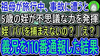 【スカッとする話】入院中の祖母に不思議な力を持つ5歳の姪「パパを捕まえなくていいの？」「え？」→義兄に姪の言葉を伝えるとガタガタと震え出し… [upl. by Rockwood]