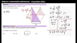 Zad 25 Planimetria Sześciokąt foremny [upl. by Enattirb]