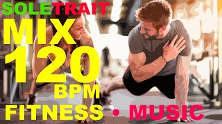 FITNESS MUSIC MIX 120 BPM No Copyright Non Vocals 1 Hour No Words Lyrics Nonstop Background TIMER [upl. by Nelleoj]