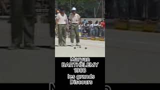 grand discours de Maryan Barthelemy marseillaise pétanque 1988 [upl. by Olinad220]