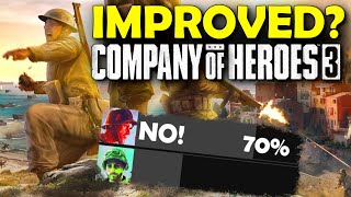 ❓Is Company of Heroes 3 Steam review score deserved Latest RTS gameplay and impressions [upl. by Nwaf]