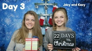 Christmas Countdown 2017  Day 3  Jacy and Kacy [upl. by Ranilopa]