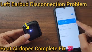 Boat Airdopes Earbuds ON OFF Problem Disconnection Problem  Complete Solution Shown [upl. by Gabriello]