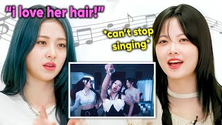 Le sserafim reacts to BABYMONSTER songs cant stop singing [upl. by Rania608]