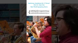 Beethoven Symphony 3 “Eroica” Horn Trio Excerpt  New World Symphony Horns [upl. by Doehne]