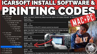 iCarsoft Installation of Software and Printing Error Codes [upl. by Nussbaum]