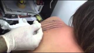 Sak Yant Tattoo  Hah Taew 5 Line Tattoo  Bamboo Tattoo [upl. by Luap14]