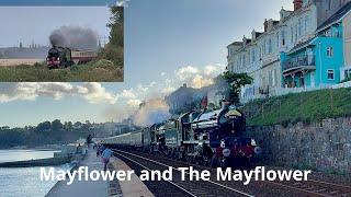 Mayflower and The Mayflower triple steam in Devon [upl. by Relyhcs]