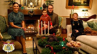 Kronprinsessfamiljen önskar glad första advent [upl. by Sandstrom]