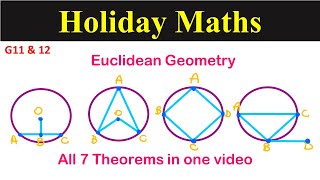 Euclidean Geometry all 7 Theorems [upl. by Olatha]