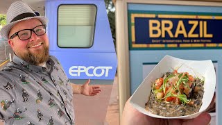 Epcot Remys Ratatouille Adventure Ride  1pm Boarding Group amp NEW Food amp Wine Booths  Disney World [upl. by Ydoc]