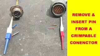 655 How To Insert amp Remove Pin Using Insertion amp Removal Tool [upl. by Rohclem]