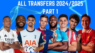 All Transfers 20242025 part 1 [upl. by Dewayne]