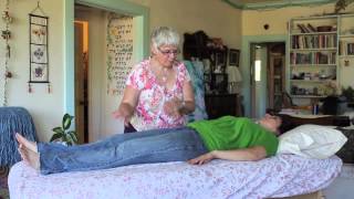 Therapeutic Touch Demo with client lying down [upl. by Nessa]