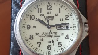 Lorus Lumibrite Sports VX33 Review [upl. by Zacks]