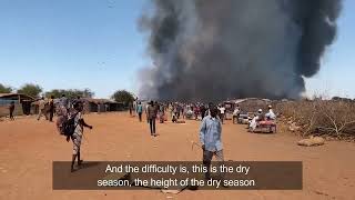 Amiet Market fire in Abyei  Emergency appeal to build back better and stronger [upl. by Suqram]