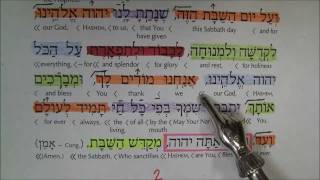 Blessings After Haftarah ברכות אחרי ההפטרה  colored musical phrases [upl. by Aerdnna]