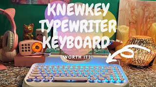 TRENDING KNEWKEY TYPEWRITER KEYBOARD UNBOX kawaiiunboxing [upl. by Mercy]