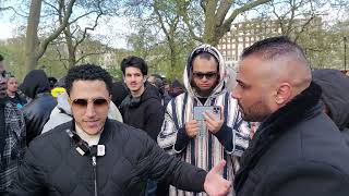 Shamsi Convinced Confused Shia Shamsi And Visitor Speakers Corner Sam Dawah [upl. by Loeb]